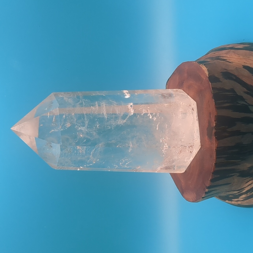 Stunning clear quartz tower